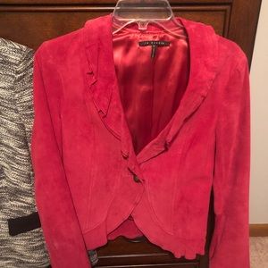 Hot Pink Suede Blazer